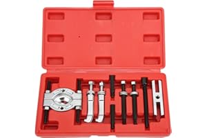 Dechoga 9-teiliges Lagerabzieher-Set, tragbares Werkzeug zum Entfernen von Lagern, Werkzeug zum Entfernen von Metallr?dern, Zahnradpressen-Set, Abzieher, Abzieher, Splitter, Lagersplitter¡­