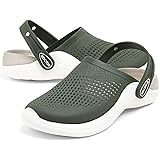 DOCTOR FEEL SOFT Men EVA Clogs with Adjustable Back Strap | Lightweight Cushioned Footbed | Anti-Slip Sole | Everyday Wear Indoor & Outdoor Sandals for Men: 