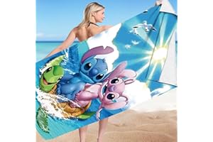 Kaimirui STI-tch Telo mare microfibra,Telo Mare stit-ch Piscina Asciugatura Rapida per Bambini,Telo Mare Morbido e Assorbente,Grande Telo mare per Campeggio, fitness,Yoga,bagno. (Set-3)