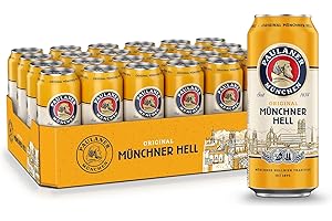 ‎PAULANER BRAUEREI Paulaner Original Münchner Hell•Helles Bier spritzig-mild•EINWEG(24x0,5l)