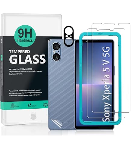 Cover Per Sony Xperia 5 V + 3 Pellicole Vetro Temperato – Custodia Morbida In TPU Trasparente, Antiurto E Antigraffio