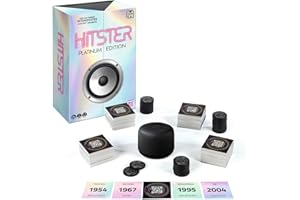 Hitster Platin-Edition – Musik-Partyspiel mit 500 Songs aus Pop, Rock, Hip-Hop, Dance & mehr, inkl. Lautsprecher