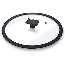 Moneta Etnea Glass Lid, Silicone Edge, Transparent, Diameter 20 cm