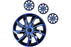 KB TOOLS Hubcaps Universal – 14 15 16 Inch – Compatible With A Wide Range Of Car Models – Large Variety Of Colours – Fit Premium Quality Wheel Trims
