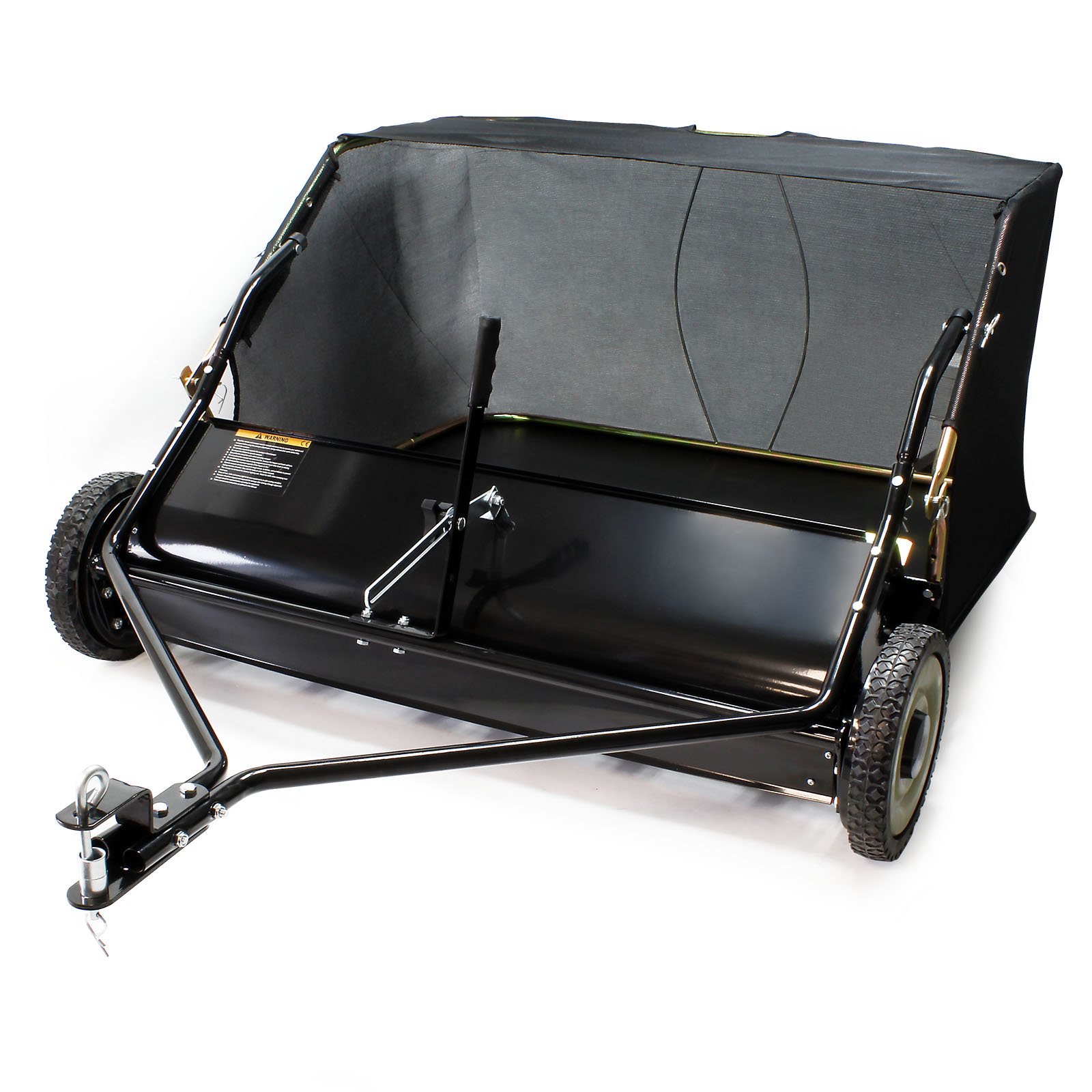 Rasenkehrmaschine für Aufsitzmäher mit 103cm Arbeitsbreite und 266x60mm Gummireifen