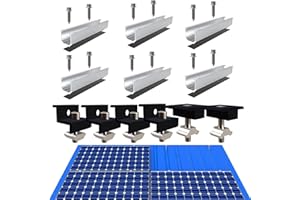 Cokritsm Solar Panel Brackets Holder Kit 30mm/35mm Universal Z-Bracket Holder 6 Pieces for Mounting Solar Panel Roof Mount Z Bracket