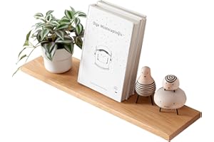 OAKERLAND Etagère Murale en Bois, Flottante Etagere Murale Chêne pour Salon Chambre Bureau Salle de Bains ou Cuisine