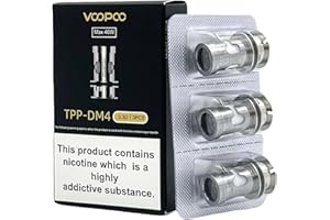 VAPERAMA VOO POO 3-Pack Genuine VOO Poo TPP DM-4 Coils 0.3 ohms - No Nicotine