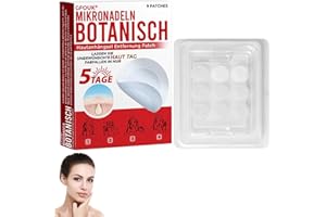 HJJH GFOUK Mikronadeln Botanisch Hautanhängsel Entfernen Patch, GFOUK Microdarts Tag'Gone Hautpflaster zur Skin-Tag-Entfernung, Micro Pickelpflaster, Anti-Akne-Pflaster für alle Hauttypen (1)