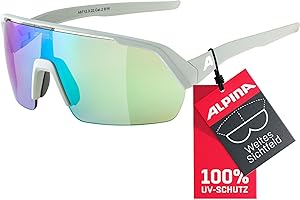 ALPINA TURBO HR - Wasserabweisende und Beschlagfreie Sport- & Fahrradbrille Mit 100% UV-Schutz Für Erwachsene