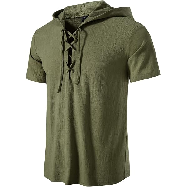 LucMatton Camicia Henley Uomo Maniche Corte - Slim Fit Con 4 Bottoni, Tessuto Morbido Cotone E Poliestere - 3