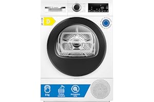 Bosch WQH245A0IT Serie 6 Asciugatrice smart a pompa di calore, 9 kg, Classe energetica C, Condensatore autopulente, Riduce le pieghe, Cestello per capi in lana, Bianco, 60 Cm