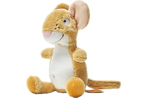 AURORA WORLD AURORA, Official Merchandise, 60349, The Gruffalo's Mouse, 6In, Soft Toy, Brown & White, 5.11 x 2.75 x 7.08 centimeters