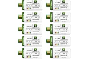 FRESHLIANCE FOCUS ON FRESH AND SAFE LIFE ONLY Freshliance USB Temperature Data Logger, Single Use Temperature Recorder with PDF and CSV Reports, Max. 30000 Readings High Accuracy Cover 7days for Transport, Storage, Fresh Tag 1, 10packs