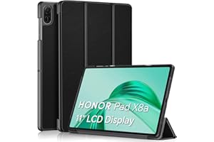 XLTTONG Case for Honor Pad X8a 11 Inch 2024, Slim Protective Case with Stand PU Leather for Honor Pad X8a 11 Inch Tablet (Black)