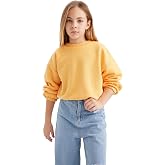 DeFacto Kız &Ccedil;ocuk Regular Fit Bisiklet Yaka Sweatshirt