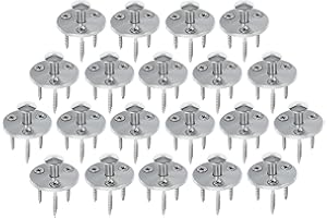 Piton Douille Rétractable + 3 Vis | pour Fixation bâche Couverture de Piscine sur Plage Bois | Alu/INOX | Lot de 20 pièces - POOLCO