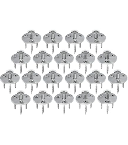 Kit 8 Pitons Avec Douille Collerette Pour Plage Bois - PISCINE CENTER O'CLAIR, Vis Inox Incluses