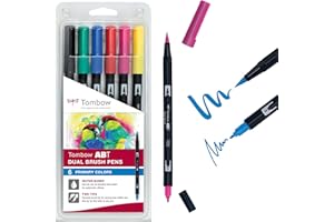 Set De 6 Rotuladores Dual Brush Colores Primarios Tombow