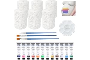 Mineup Set di 6 Kit Calco Pancia Gravidanza, 5cm*2.7m Calco Gesso per Pancione in Dolce Attesa, Kit per Calco in Gesso Adatto a modellatura, Impronta Forma Addome Gestante