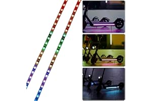 Valart Electric Scooter Strip Light - LED Strip Light Continuous Flashing Scooter Night Cycling Safety LED Caution Light for Skateboard Scooter and Party Decoration Gift for Xiaomi M365