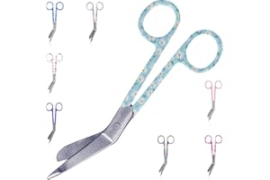 IPS Medical Training Krankenpflege-Scheren in originellen Farben und Mustern, Für die Praxis Fachleute, Stumpfe Spitze rostfreier Stahl, Bandagen grundlegende Techniken, Pflegezubehör