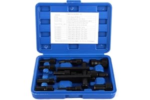 LDHHYH 10Pcs Bearing Puller Kit, Motorcycle Blind Inner Bearing Puller Tool Kit, 8-29mm Motorcycle Inner Bearing Removal Tool Set with Case for Bike Maintenance