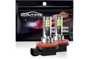 CCAUTOVIE Car LED Fog Light Bulbs H8/H11 Daytime Runing Lights DRL 60W 6000K White