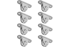 TSSS 8 PCS Pulley Block Roller Duplex Bearing Silent Detachable, Load 100KG, Wheel Diameter 1"(25mm)