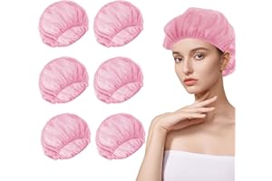 Asheyya 6 Pcs Hair Nets for Sleeping In for Curly Hair, Reusable Sleeping Hairnets Suitable for Improving Sleep Comfort (Pink)
