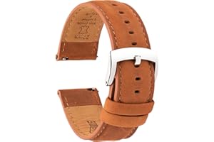 CORROPELLE Leder Uhrenarmbänder Schnellverschluss 18mm 19mm 20mm 21mm 22mm, Vintage Eleganten Hochwertige Ersatz Leder Armband für Damen und Herren, Uhr und Smartwatch