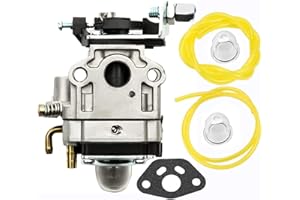 SEIYOGDS Carburatore per Motore per Decespugliatore 22cc 26cc 33cc 34cc 36cc, Sostituzione del 11mm Carburatore Sostituzione del Trim per Chainsaw kit Carburatore con Guarnizioni e Tubi