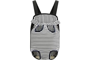 HAOZAIKEJI Legs Out Dog Carrier Backpacks Cat Pet Front Carrier Backpack Dog Travel Bag Adjustable Front Chest Backpack Rucksack Breathable Mesh Hands Free Shoulder Bag for Small Dog Puppy Cat Traveling Outdoor
