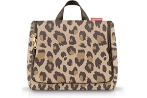 reisenthel toiletbag XL Leo Macchiato - praktischer Kulturbeutel mit Haken, wasserabweisendes Material