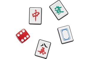 Crocs Charms 5 Paquetes | Jibbitz, Colgantes para Zapatos Unisex-Adulto, Mahjong, Talla única