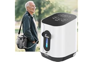 ‎LUNGSANK Sauerstoffkonzentrator Mobil, Sauerstoffgerät für Zuhause 1-4L/min, Konzentration 90%, 24-Stunden-Zyklusarbeit für Autos, Ausflüge und Reisen (Anleitung in Deutsch)