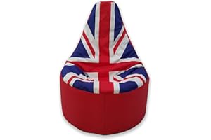 HH HOME HUT Large Bean Bag Gamer Beanbag Adult Outdoor Gaming Garden Big Chair Union Jack