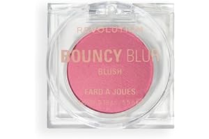REVOLUTION BEAUTY LONDON Revolution Bouncy Blur Blush, Maquillaje para Mejillas y Labios, Fórmula Modulable con Efecto Difuminado, Blurry Rose, Vegano y Libre de Crueldad Animal