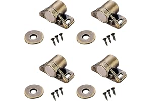 GRASSLANDY 4 Calamite per Mobili Chiusura Serratura Magnetica Porta Interna Serratura magnetica per Armadietto con Viti Magnete di Chiusura del Mobile da Cucina per Ante Dell'Armadio Armadi per Ufficio in Casa