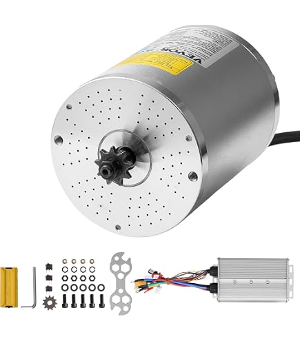 Moteur De Trottinette électrique 350 W Avec Roue 200x50 – Compatible Ninebot ES1, ES2, ES4, E25 – Remplacement Facile