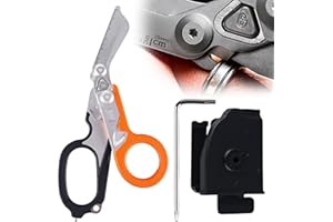 GOEDCH Forbici Emergenza Pieghevoli: Forbici Mediche Multifunzione Pieghevoli, 6 In 1 Forbici Raptor Pieghevoli, Cesoie di Emergenza, Multitool Pinze per Soccorso, Attività Quotidiane