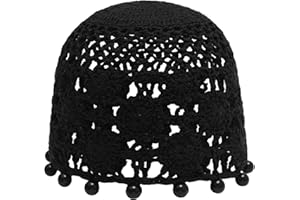 ZLYC Häkelmütze Aus Baumwolle Bonnet Femme