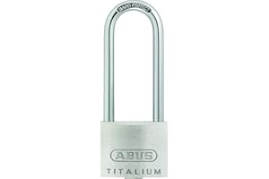 ABUS Vorhängeschloss Titalium 64TI/30HB60 - mit hohem Bügel - Kellerschloss mit Schlosskörper aus Spezial-Aluminium - gehärte
