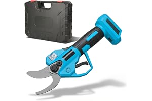 GAOUTO Batteridriven grensax kompatibel med Makita 18 V batteri, LCD-skärm, 25 mm borstlös elektrisk trädgårdssax, elektrisk
