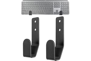 otuiaim Acciaio Supporto da Parete per Tastiera, Universale per Tastiere con Filo/Wireless Gaming meccanica, compatibile con Logitech/Razer/Kensington ecc. per dispositivi con spessore < 2.5cm