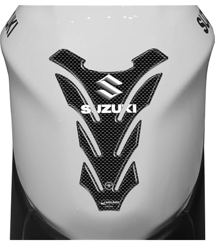 Protège-réservoir Moto Effet 3D Résine - Compatible Suzuki GSR 750 V2 - Protection Anti-rayures Et Anti-fuite - 9