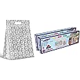 Shalimar Zip 'N' Slider Bag Press Fit (Reusable) Size (Extra Large) Zip Lock/MultiPurpose Shopping Bag With handle Pack of - 2 (20 Bags) Color - Silver