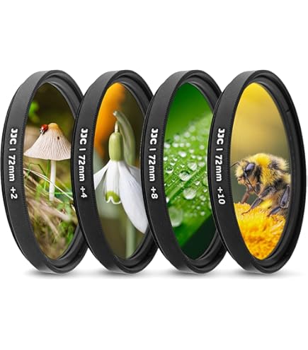 Vivitar Makro-Filter Set 55mm - +1,+2,+4,+10 Dioptrien Für Nahaufnahmen