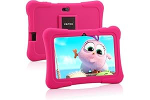 PRITOM Kids Tablets 7 Inch, WiFi Tablets for Children, Android 10, 32GB ROM,Toddler Tablet, BT, Dual Camera, Parental Control,Kids Software Pre-Installed for Educating, Gaming（Dark Blue）