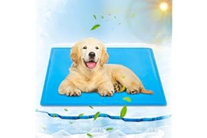 PETNICE Dog Cooling Mat, Durable Pet Cool Mat, Non-Toxic Gel Self Cooling Pad for Dogs Cats in Hot Summer, 50x40cm